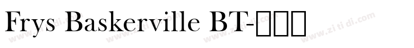Frys Baskerville BT字体转换